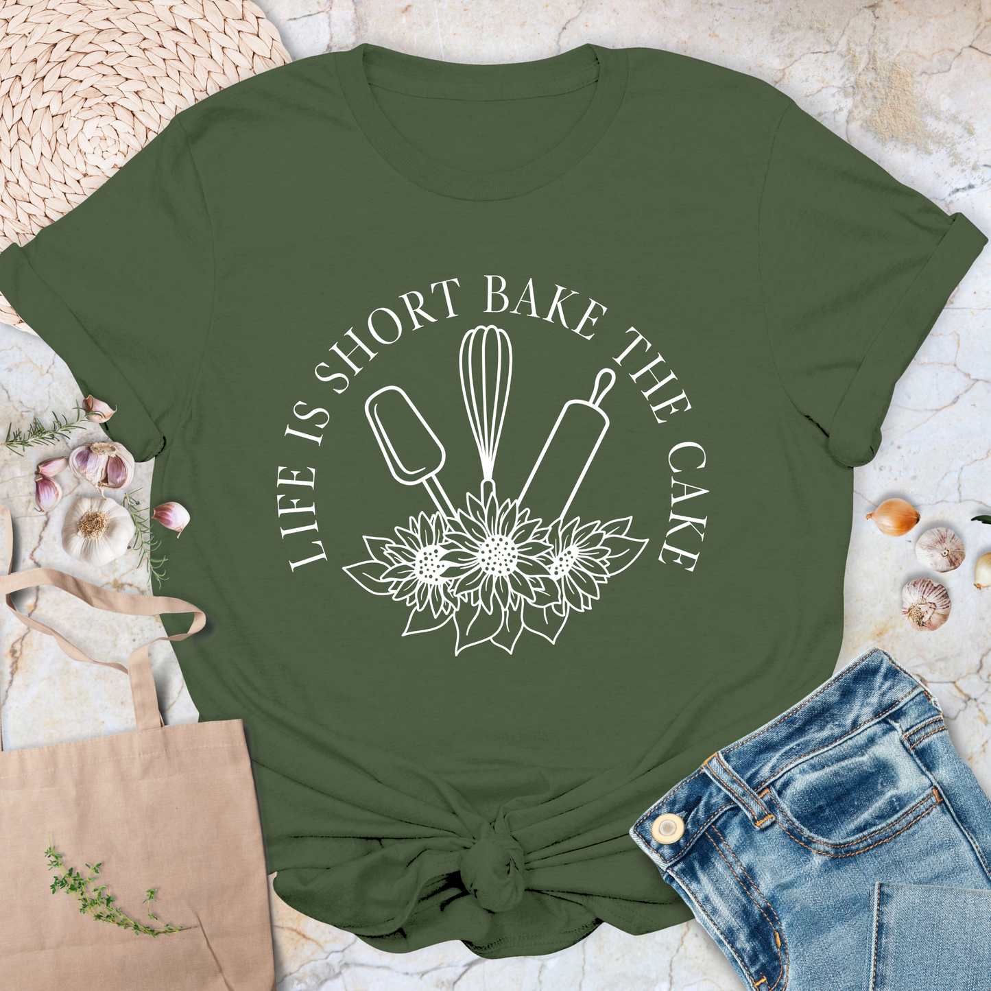 Life is short Bake the cake T-Shirt