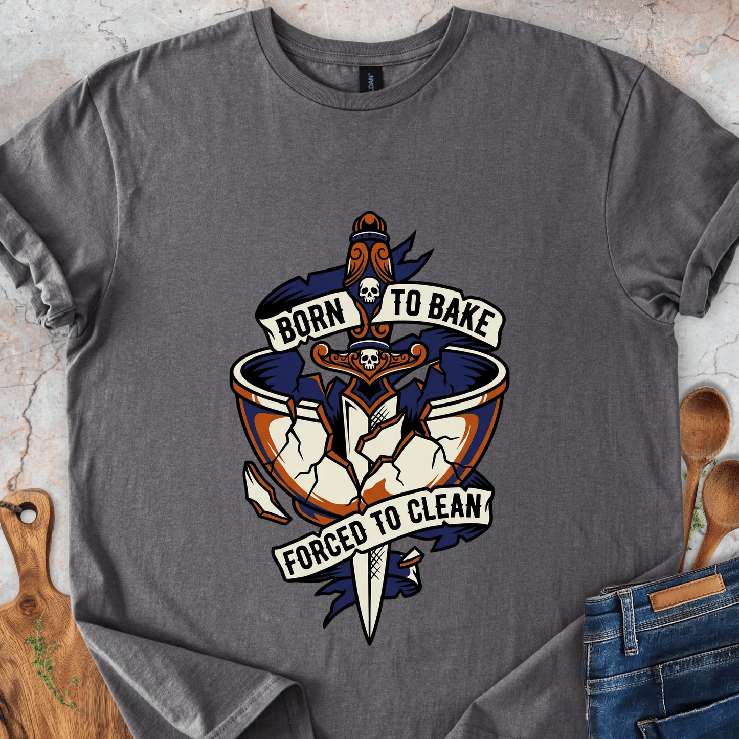 Born To Bake - Forced To Clean T-Shirt