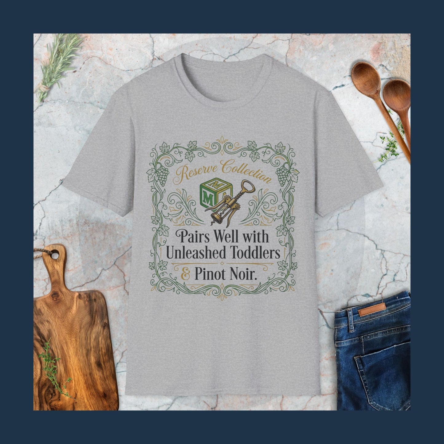 Pairs Well With Unleashed Toddlers & Pinot Noir T-Shirt