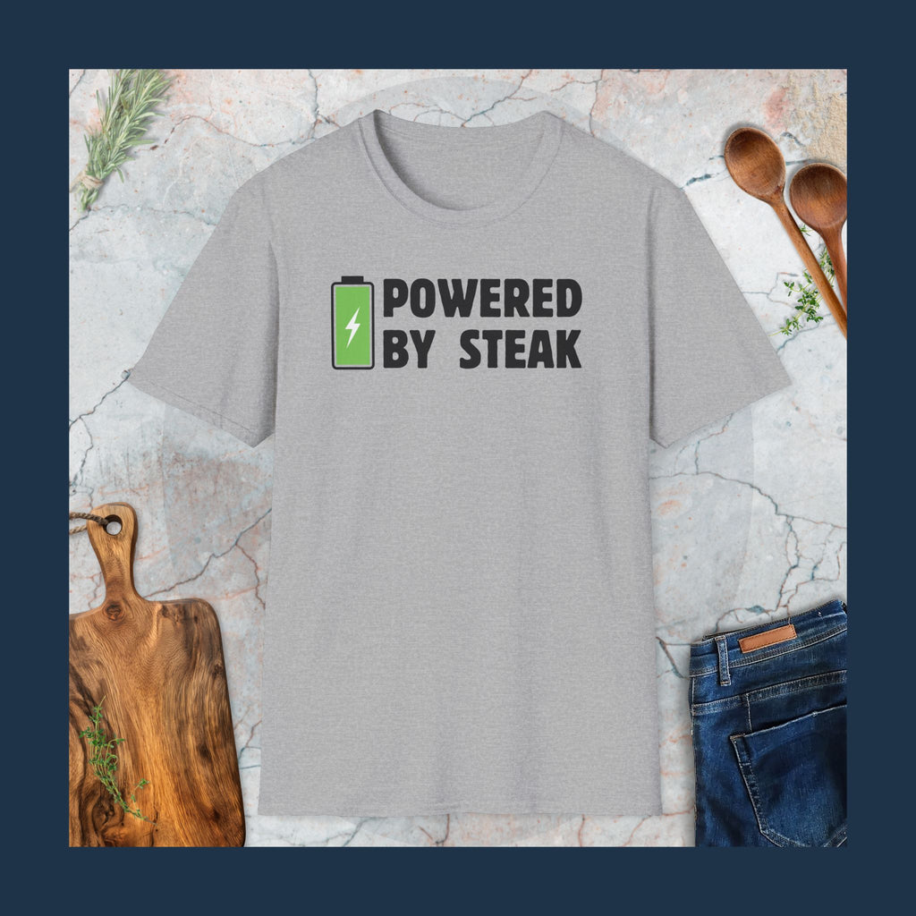 Powered by steak T-Shirt