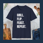 Grill,flip,feast,repeat T-Shirt