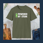 Powered by steak T-Shirt