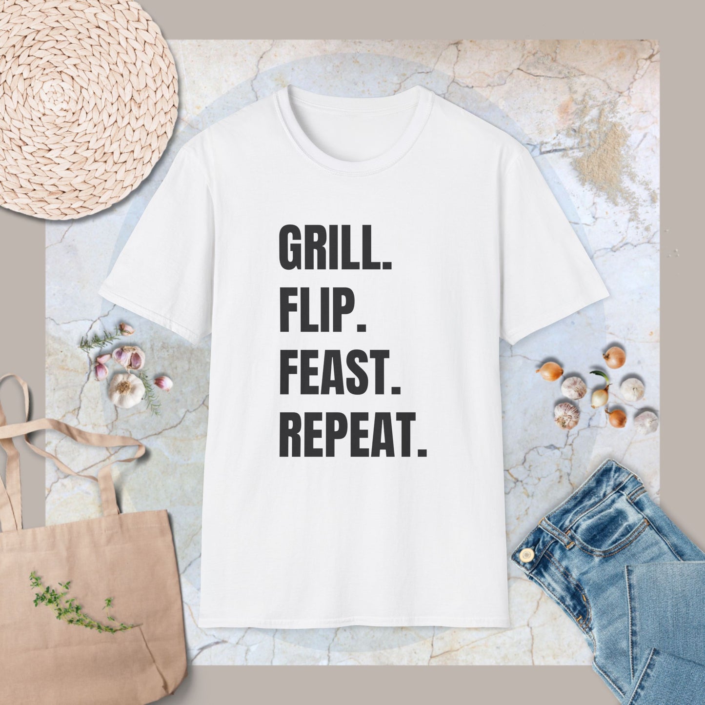 Grill,flip,feast,repeat T-Shirt