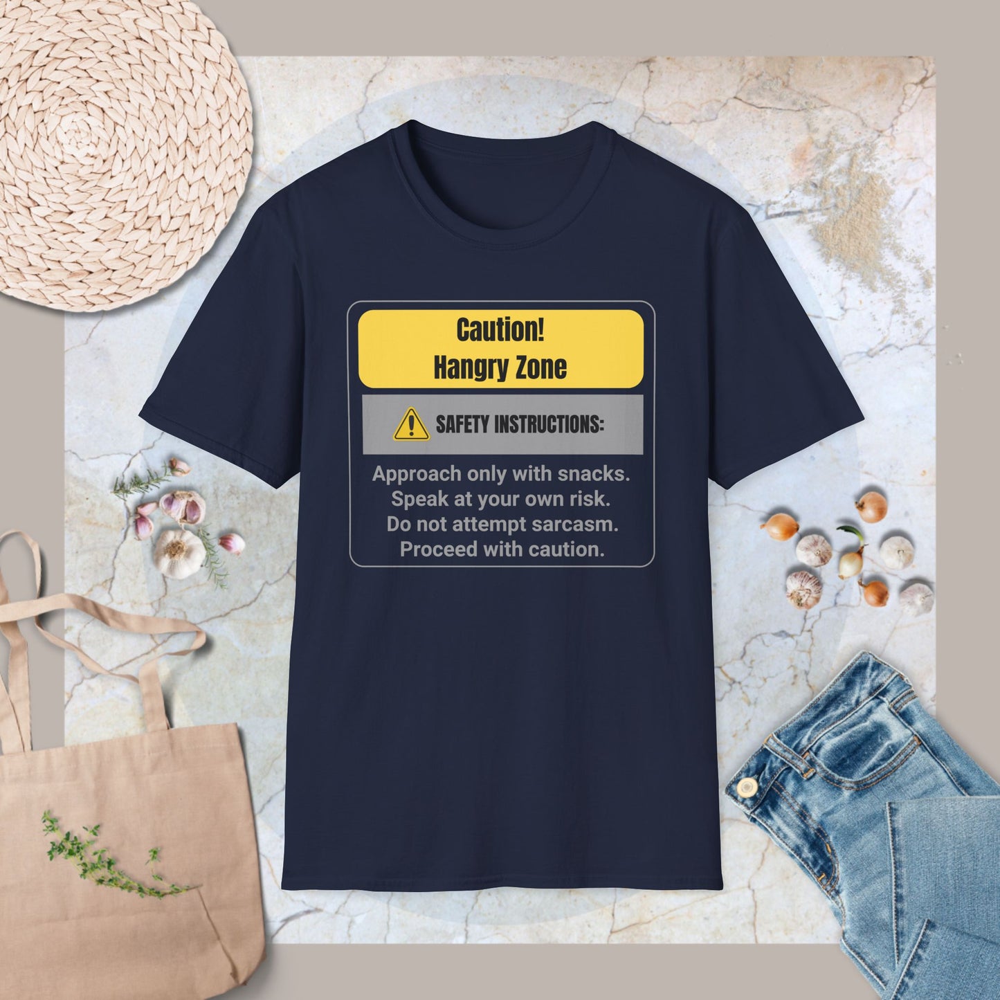 Hangry Zone Safety Instructions T-Shirt
