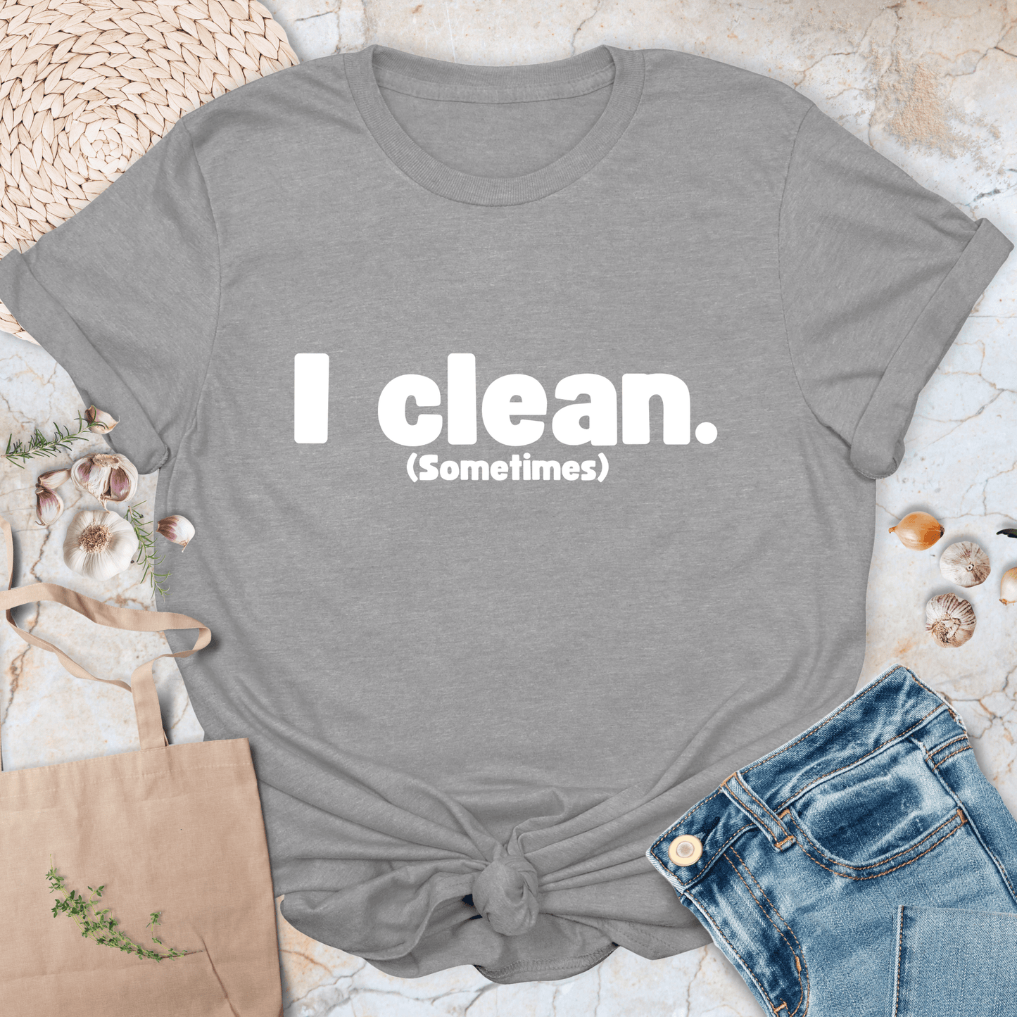 I cook / I clean Couple T-Shirt
