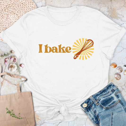 I bake / I taste test Couple T-Shirt