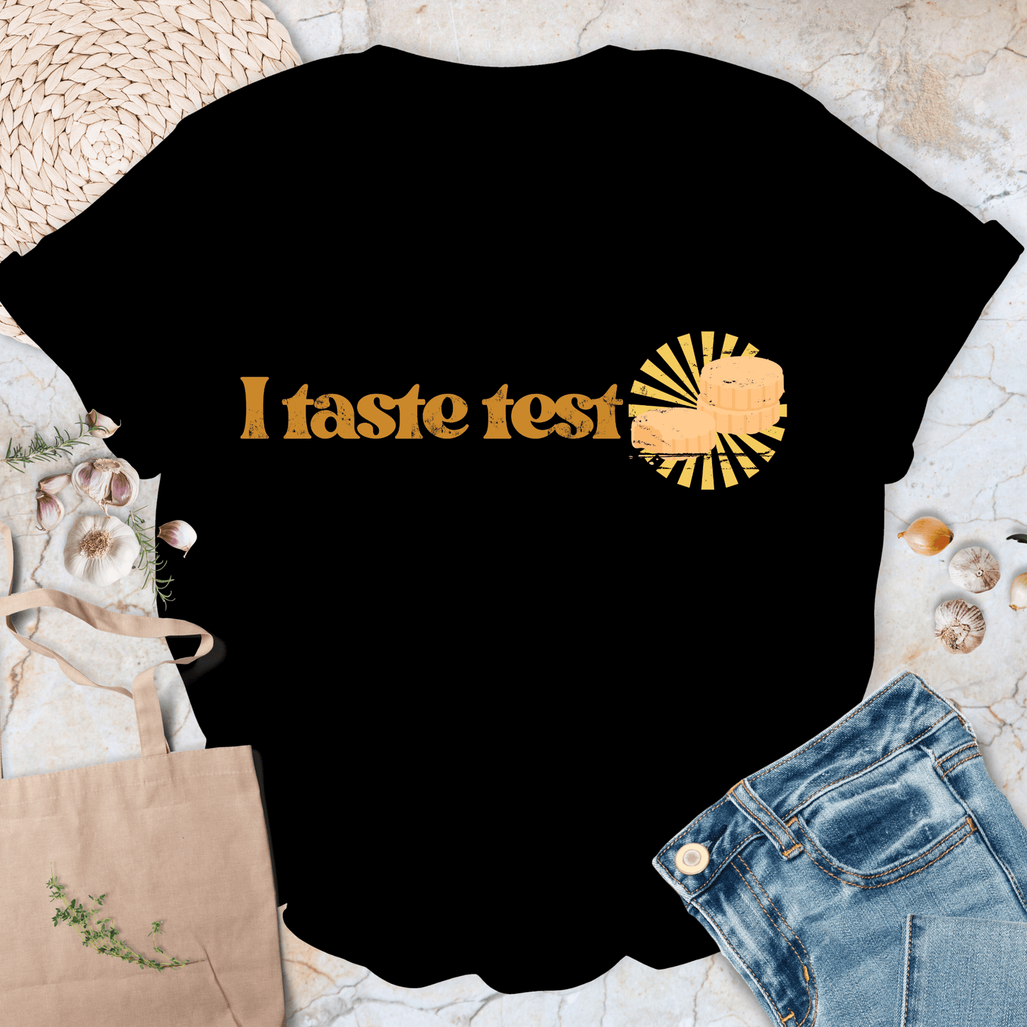I bake / I taste test Couple T-Shirt
