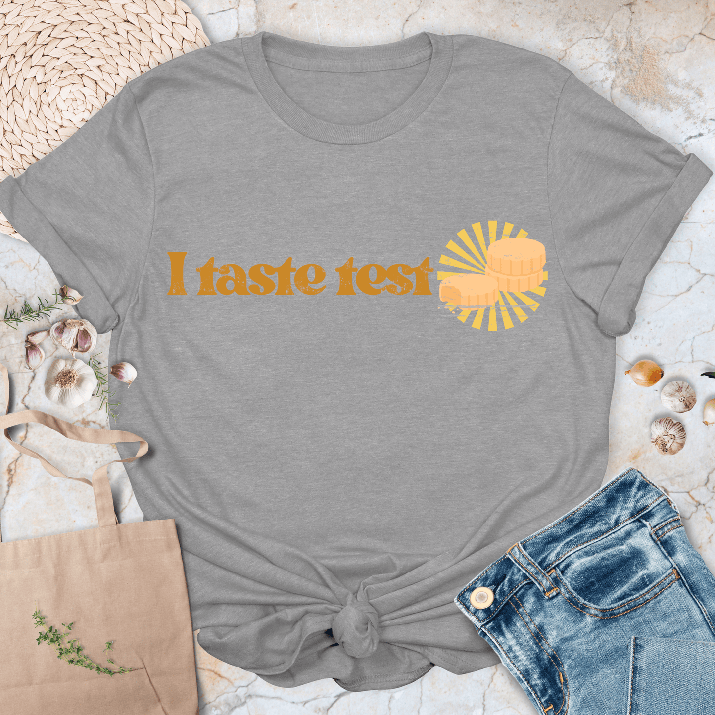 I bake / I taste test Couple T-Shirt