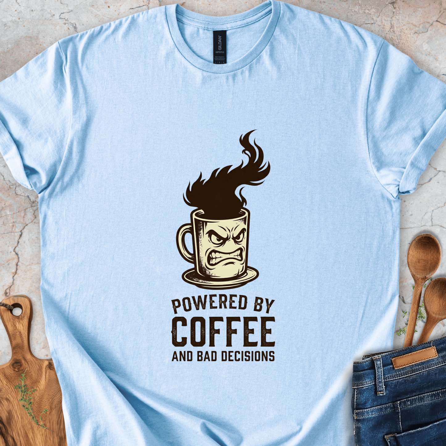 Powered By Coffee and Bad Decisions T-Shirt