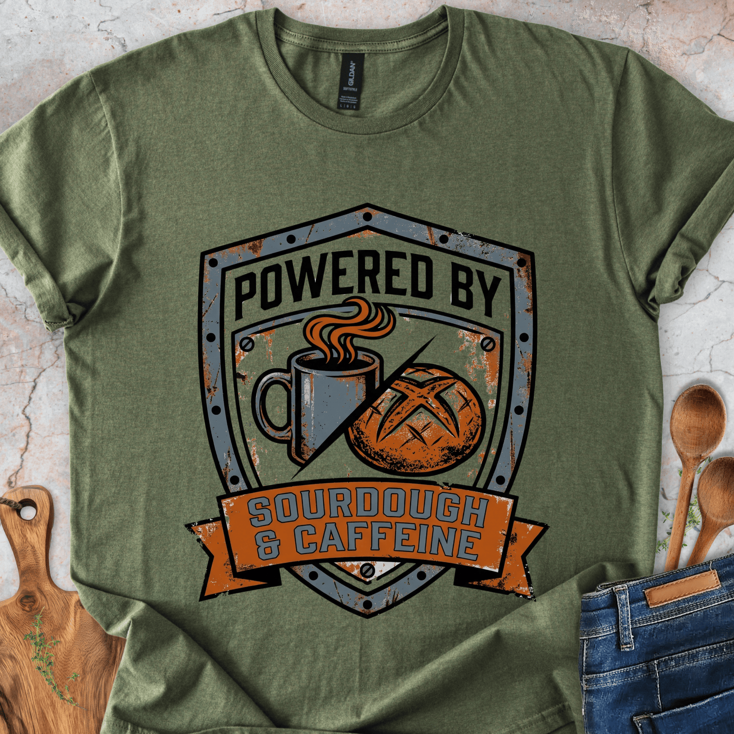 Powered By Sourdough&Caffeine T-Shirt