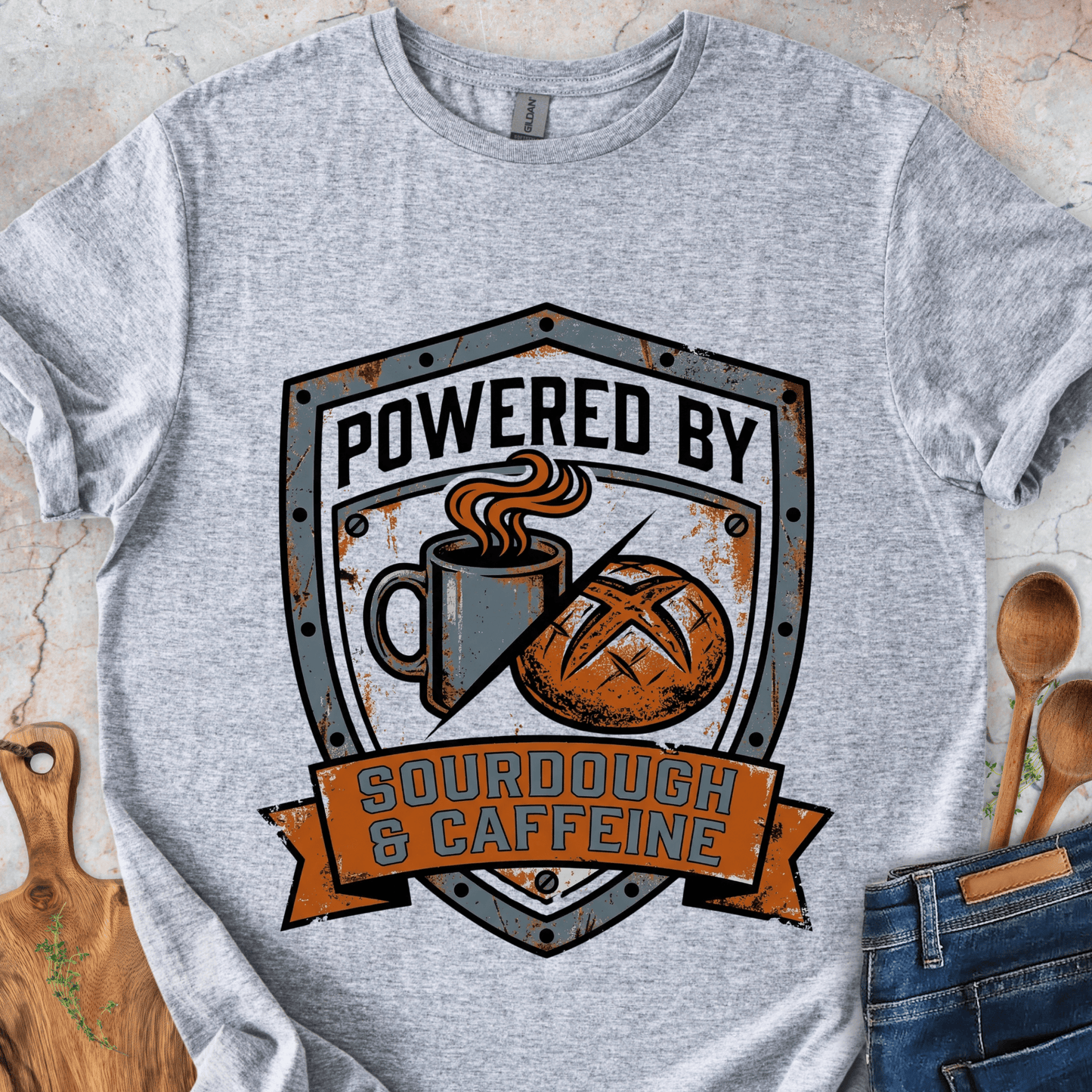 Powered By Sourdough&Caffeine T-Shirt