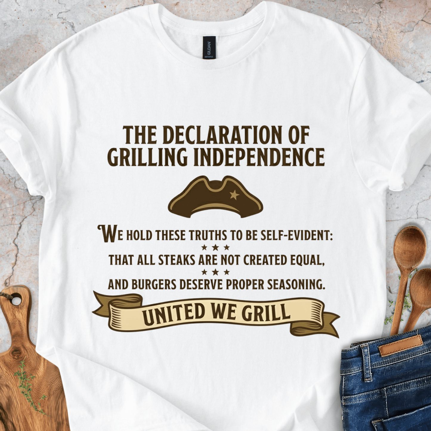 The Declaration Of Grilling Independence T-Shirt