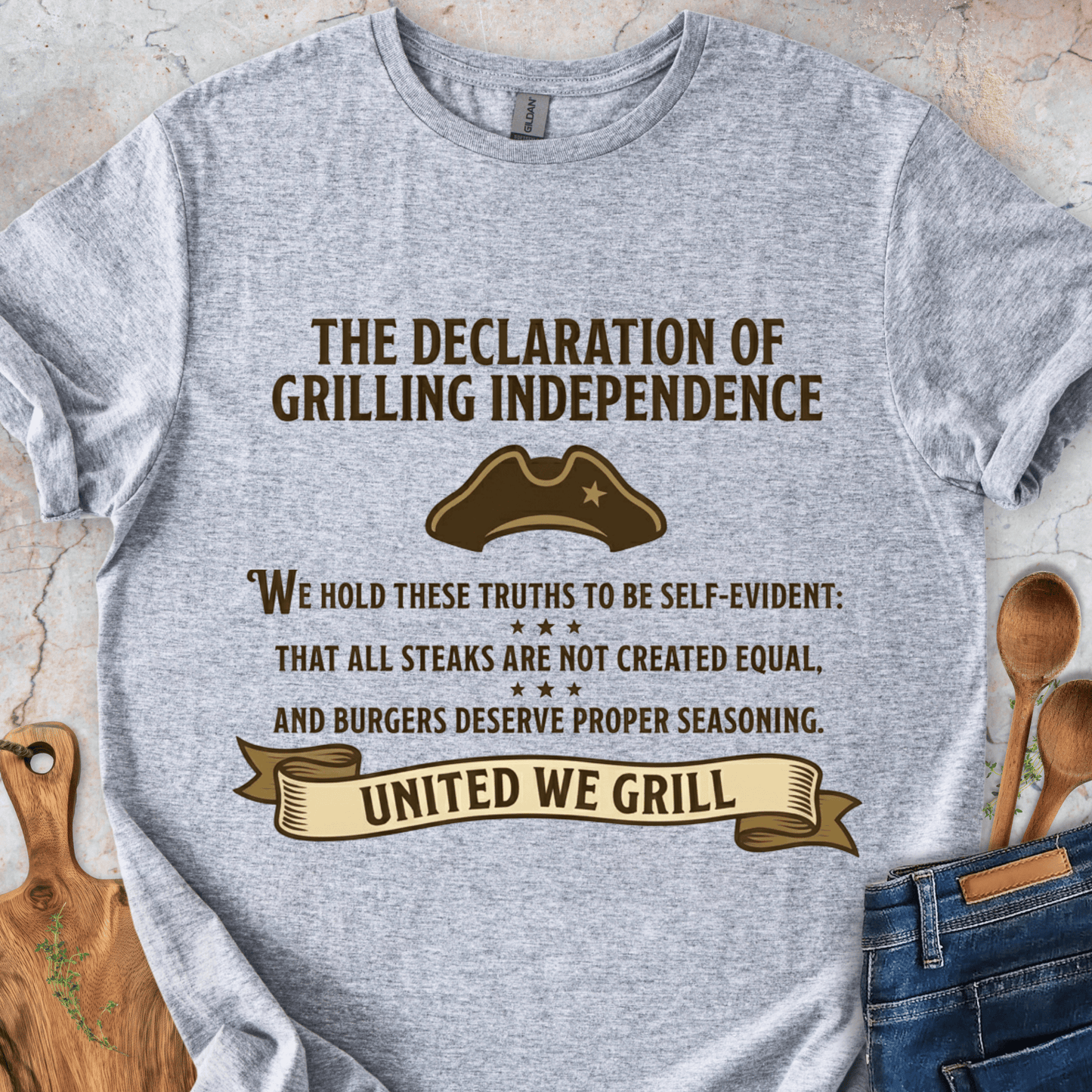 The Declaration Of Grilling Independence T-Shirt