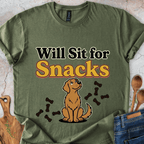 Will Sit For Snacks T-Shirt