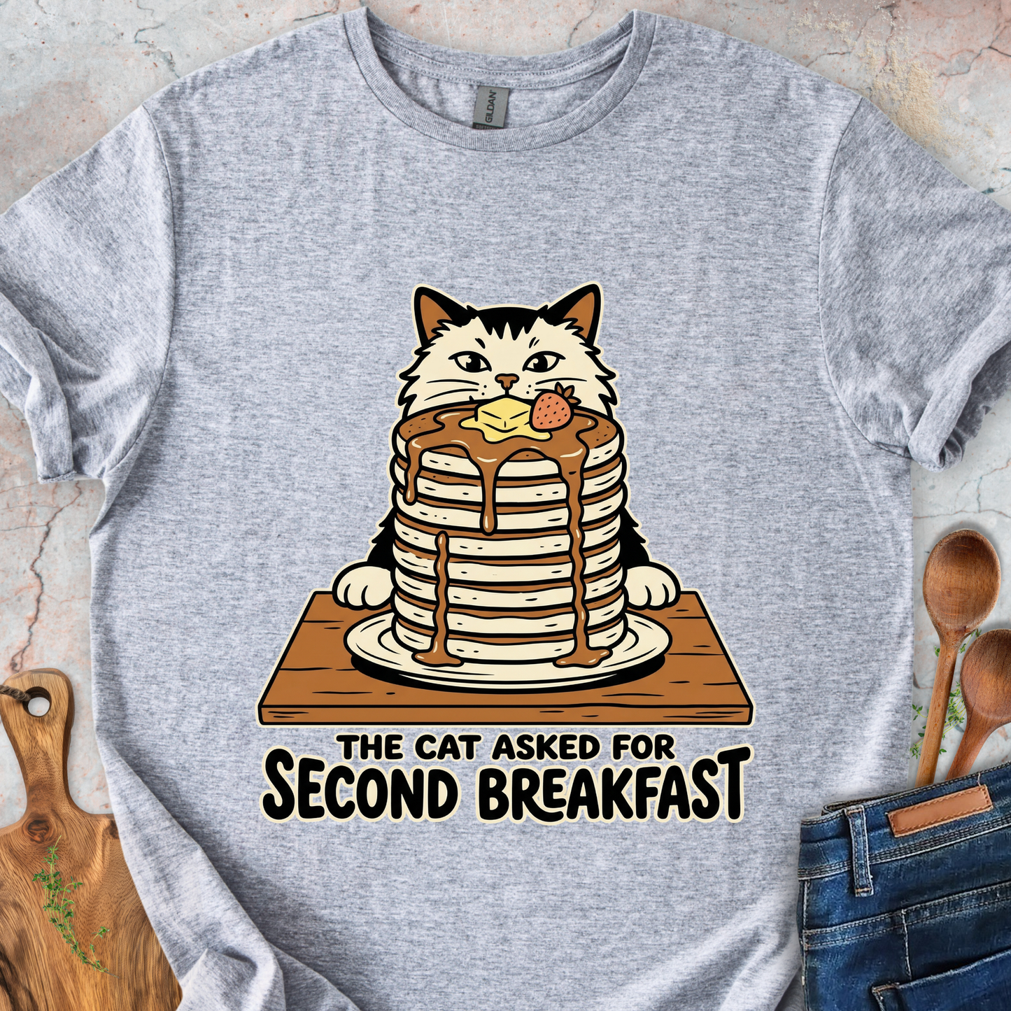 The Cat Asked For Second BreakfastT-Shirt