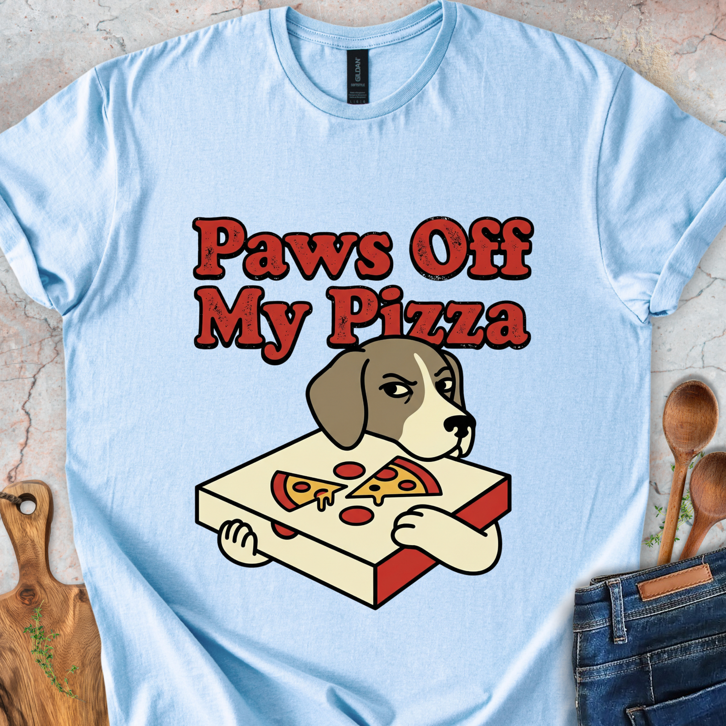 Paws Off My Pizza T-Shirt