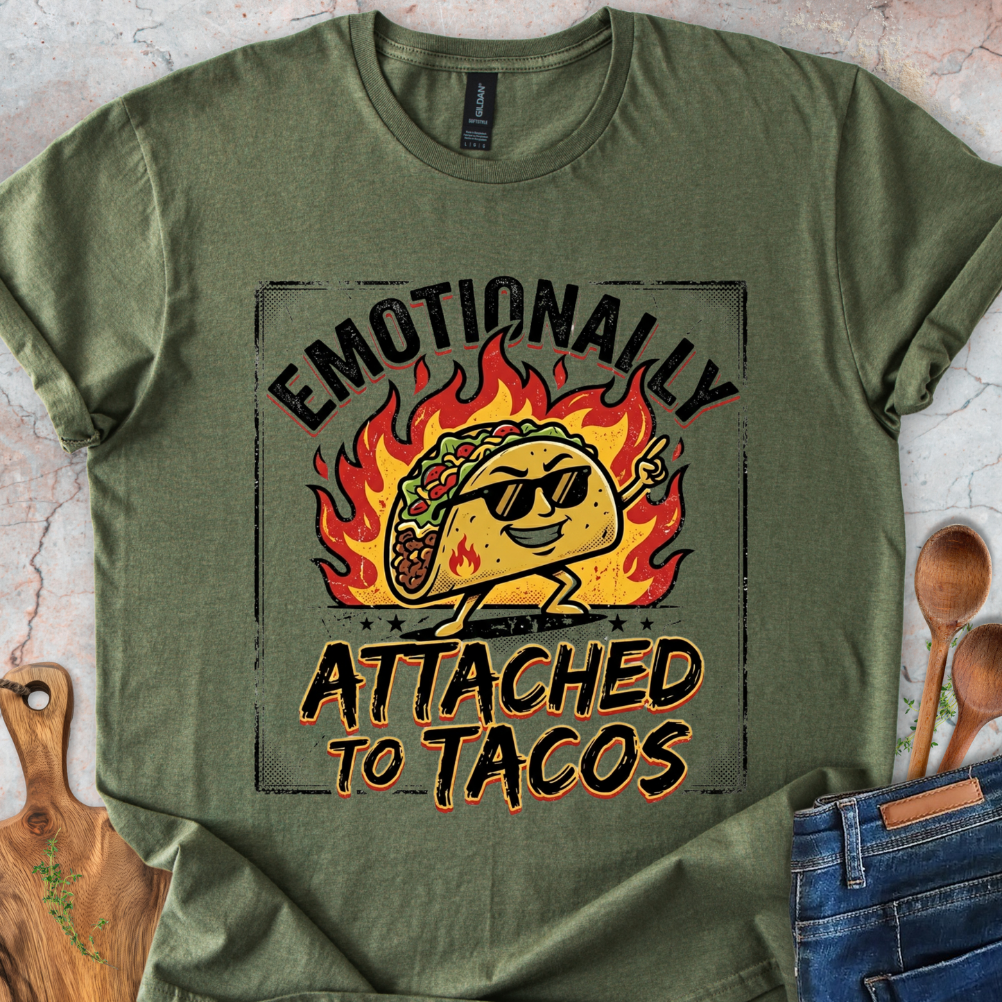 Emotionally Attached To Tacos T-Shirt