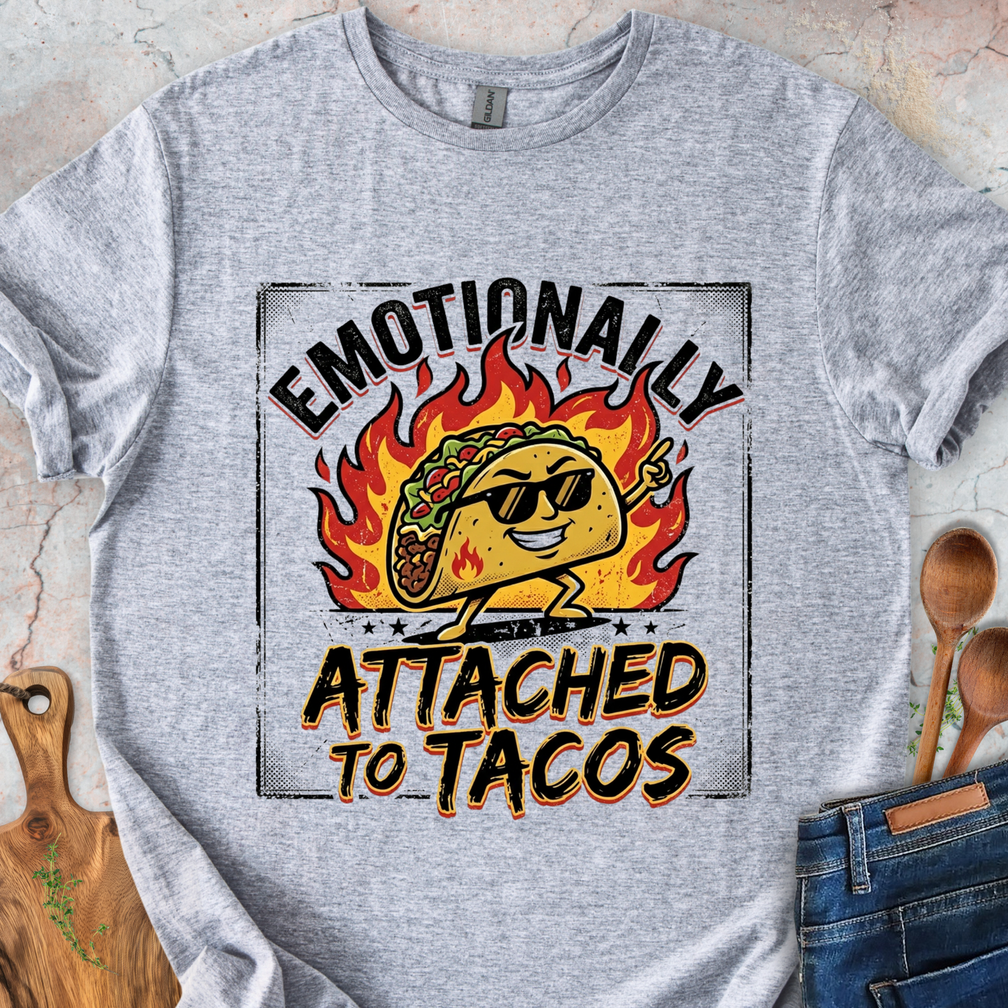 Emotionally Attached To Tacos T-Shirt