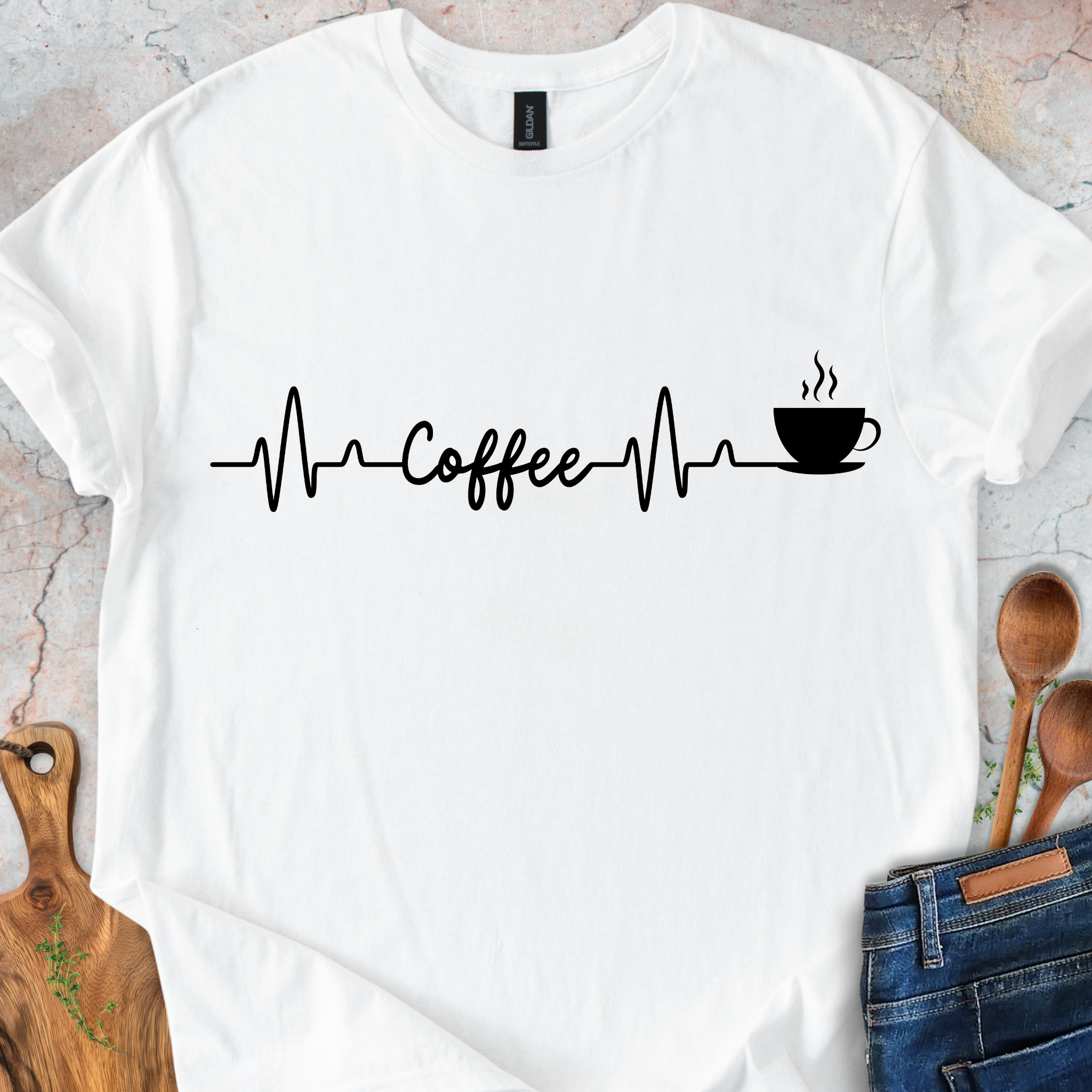 Coffee ECG T-Shirt