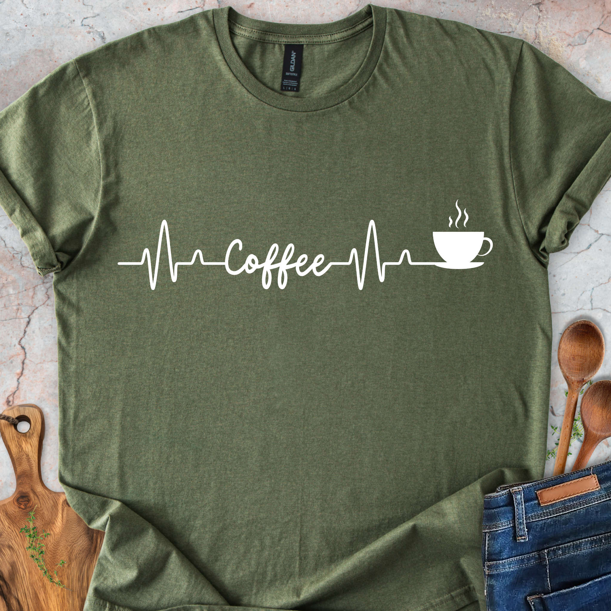 Coffee ECG T-Shirt