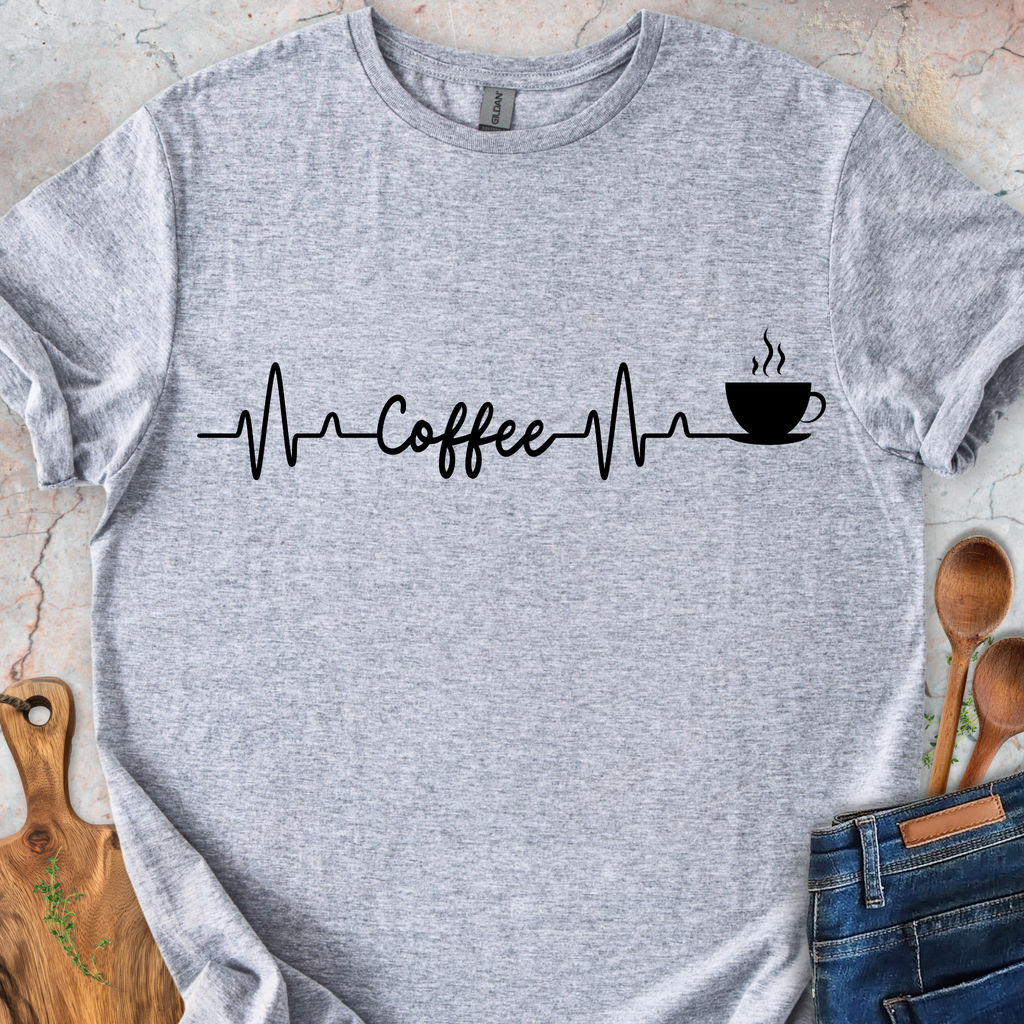Coffee ECG T-Shirt