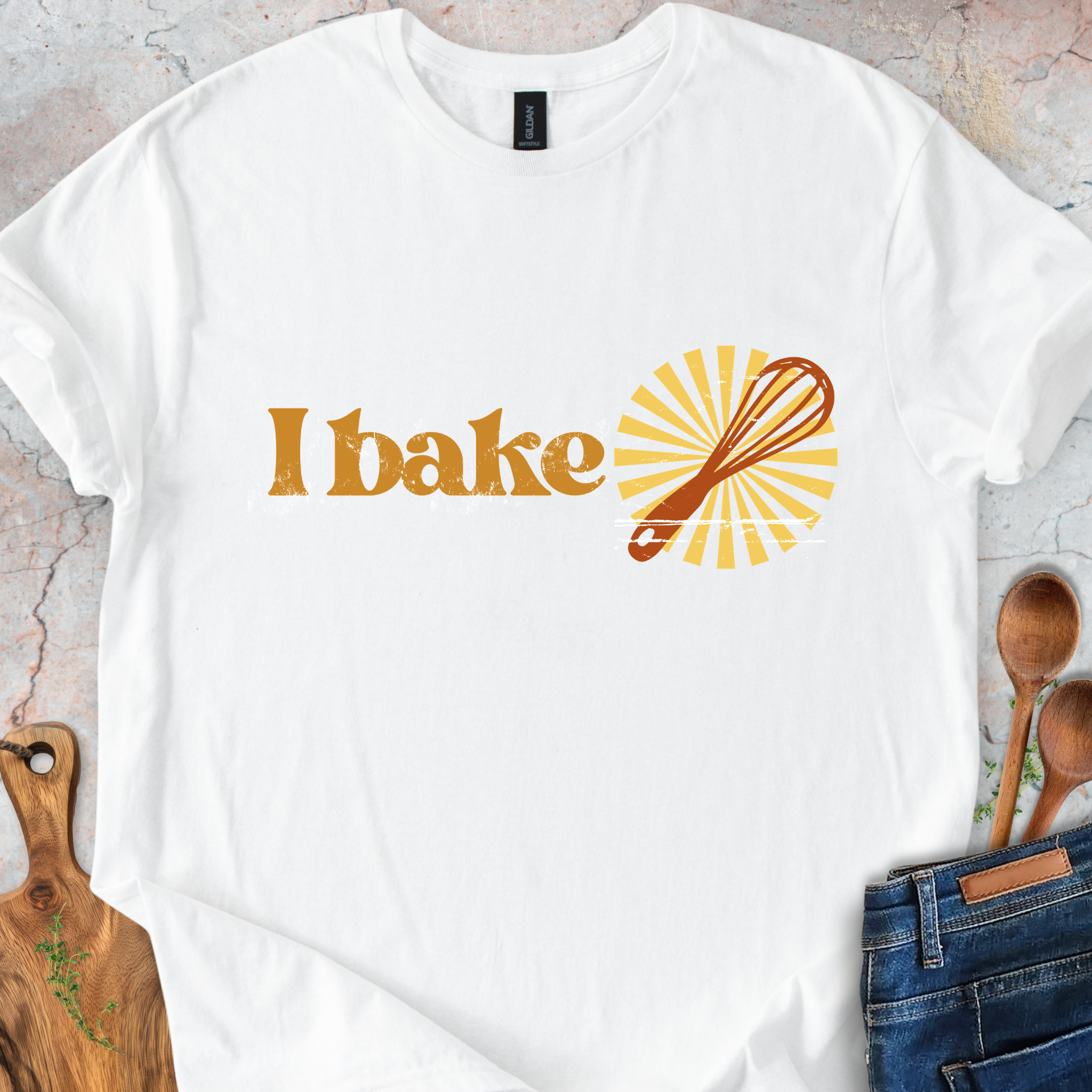 I bake / I taste test Couple T-Shirt