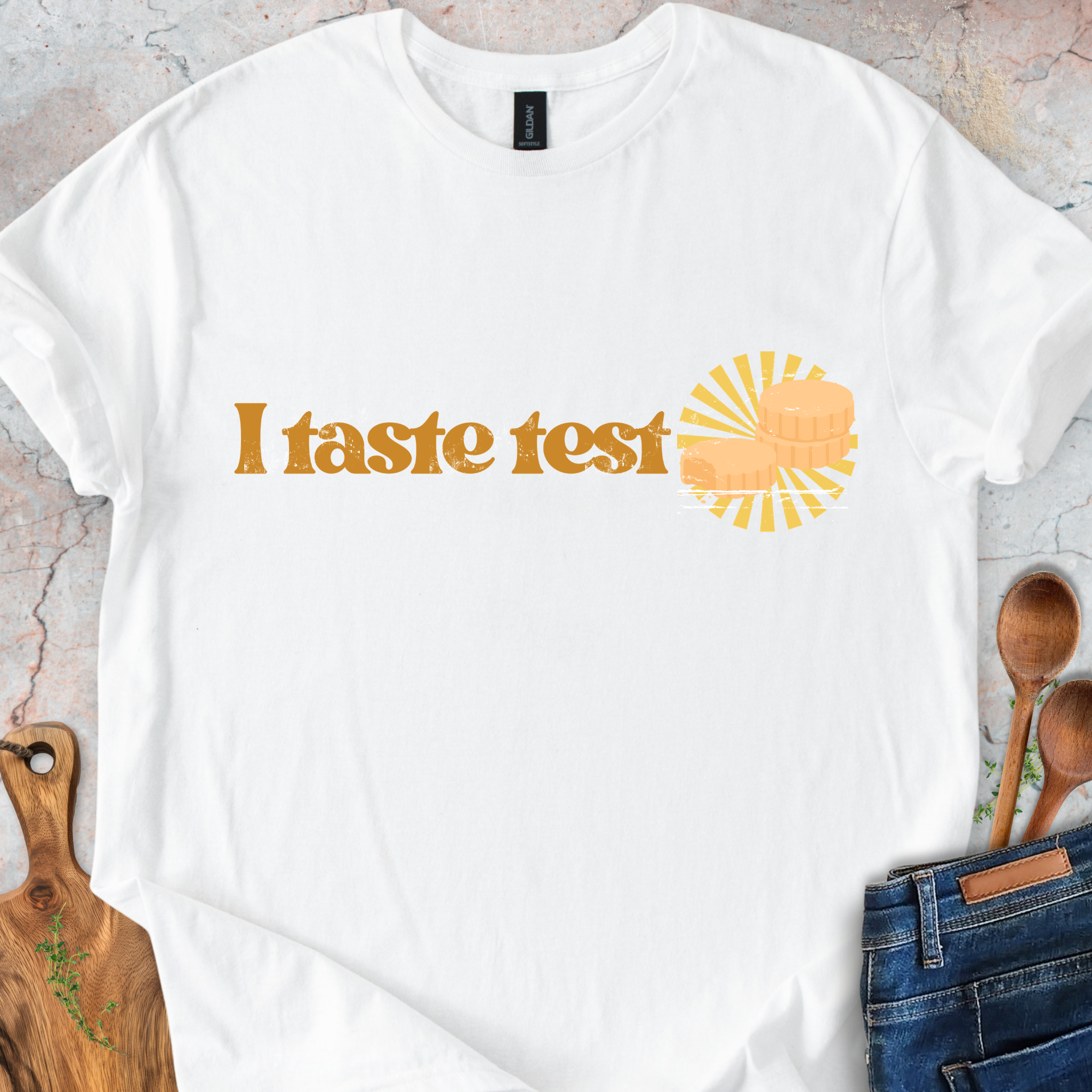 I bake / I taste test Couple T-Shirt