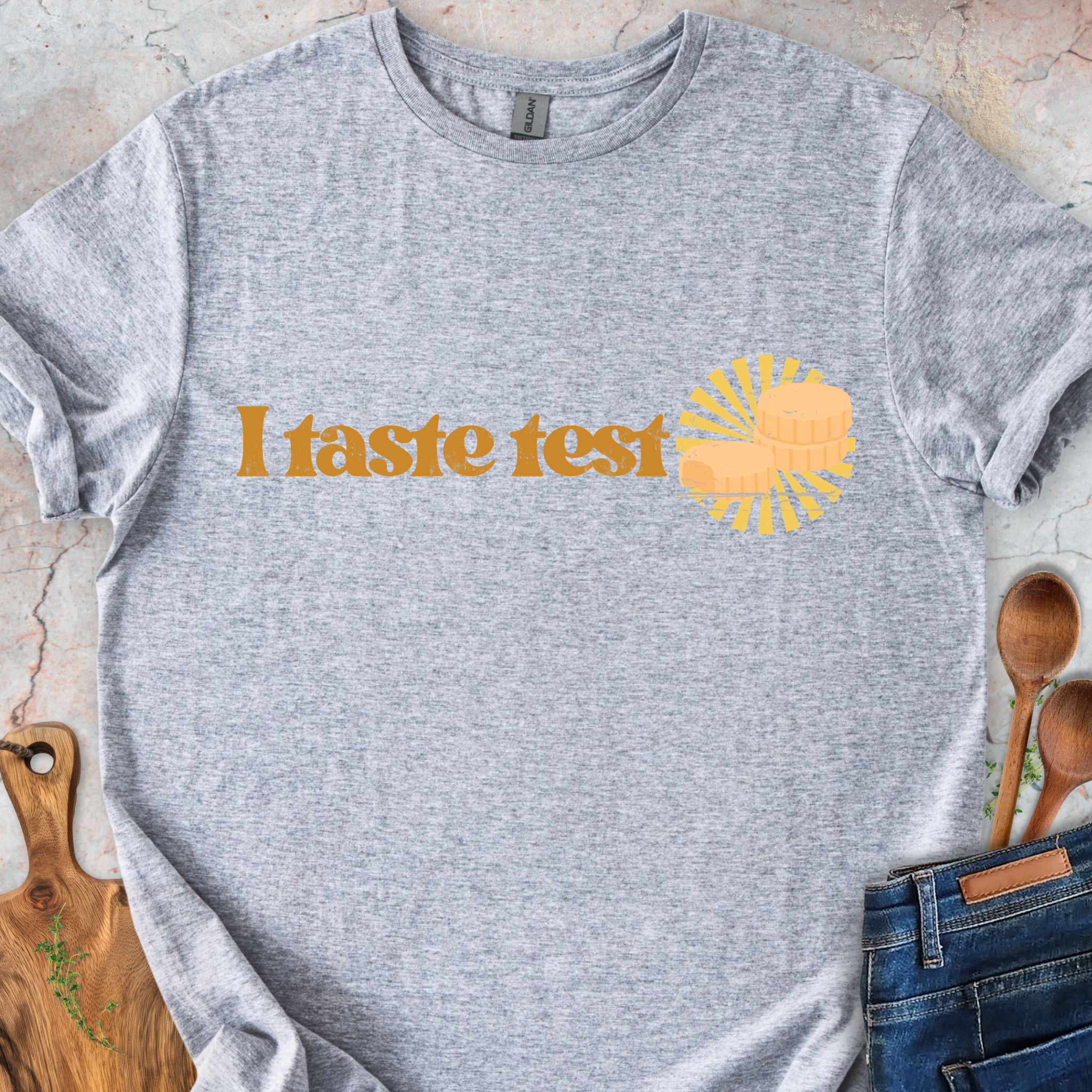 I bake / I taste test Couple T-Shirt