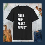 Grill,flip,feast,repeat T-Shirt