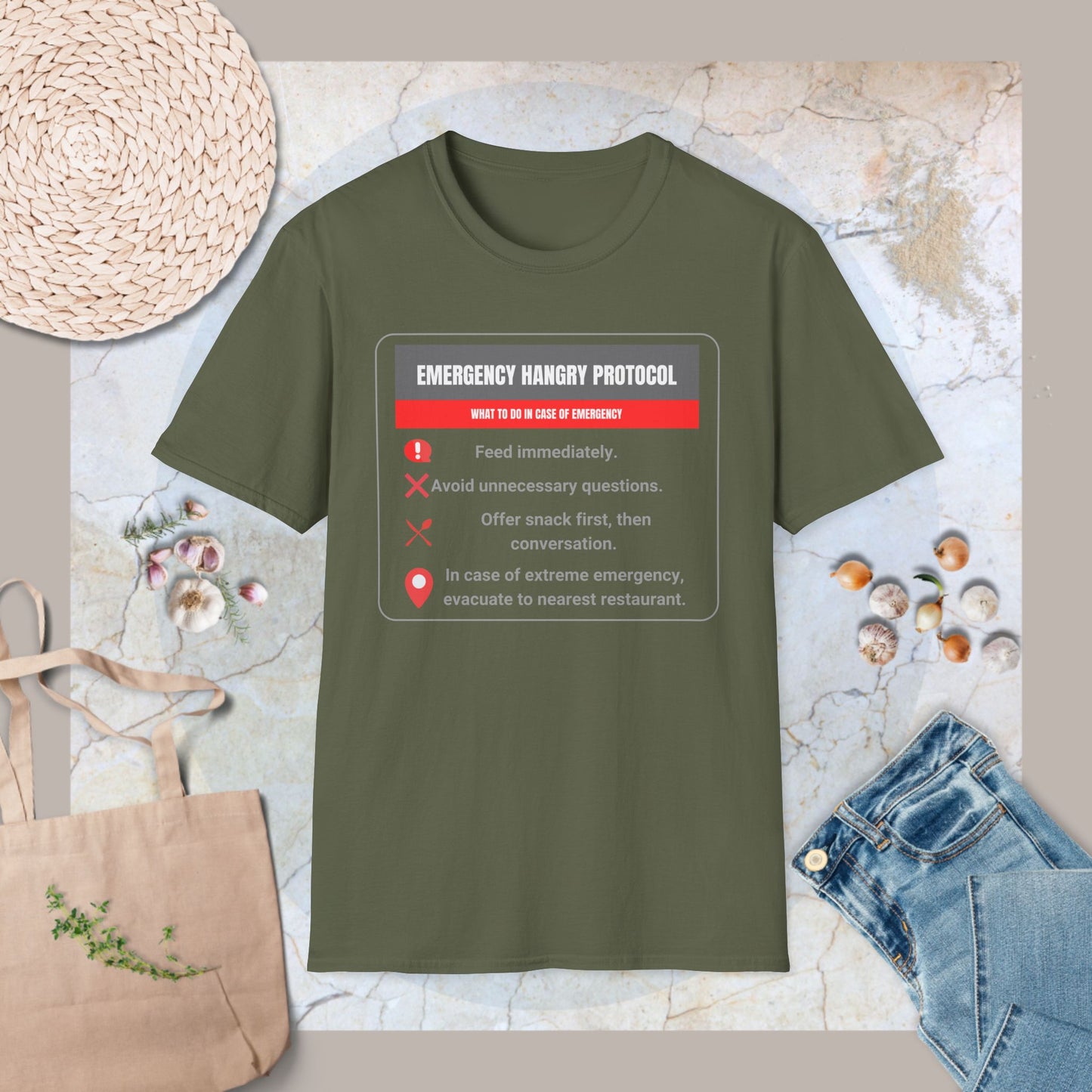 Emergency hangry protocol T-Shirt