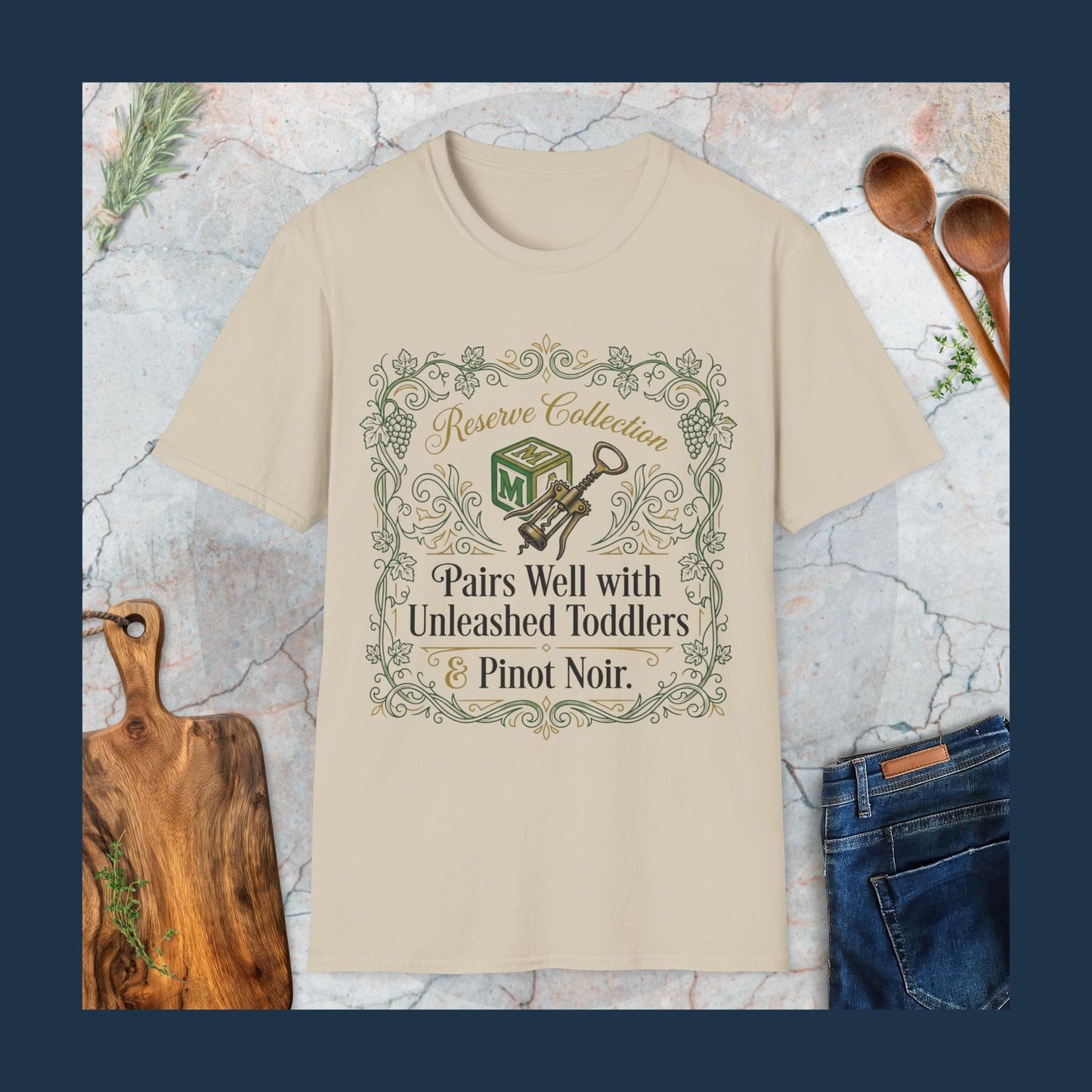 Pairs Well With Unleashed Toddlers & Pinot Noir T-Shirt