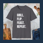 Grill,flip,feast,repeat T-Shirt