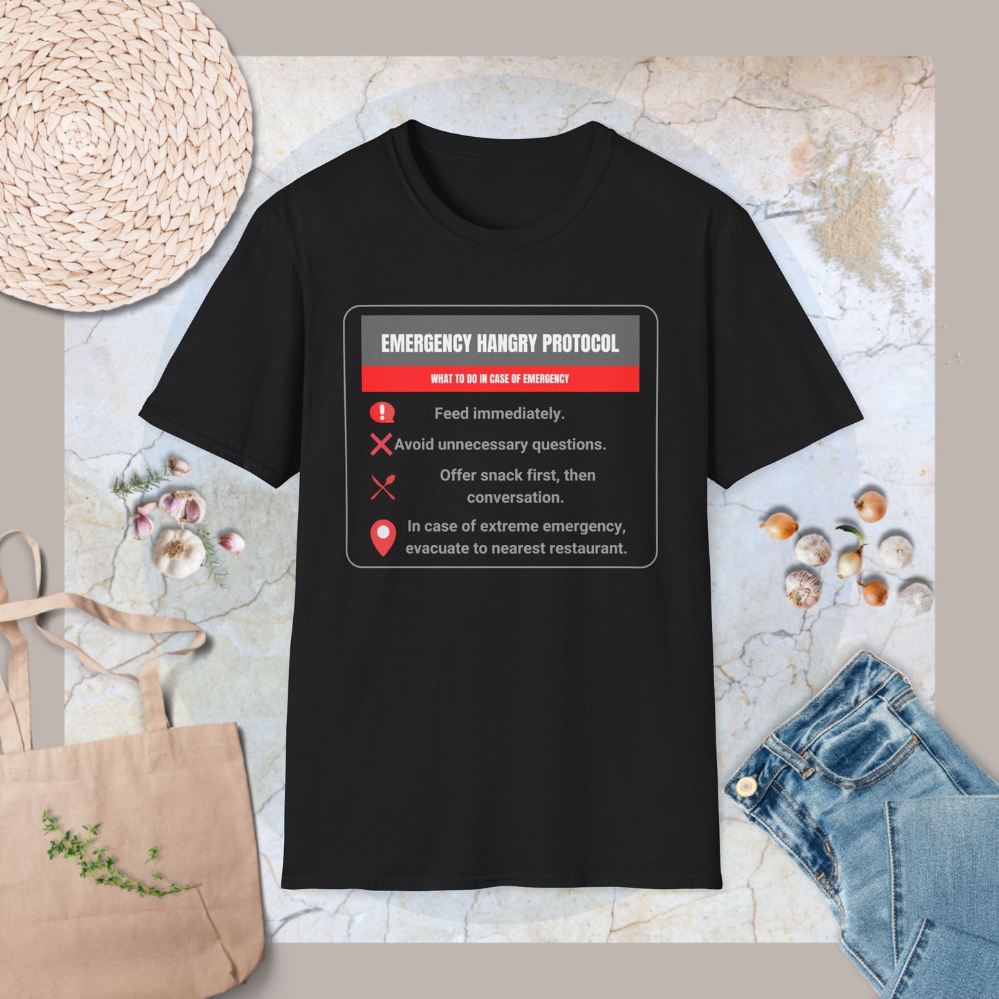 Emergency hangry protocol T-Shirt